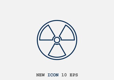 Radyasyon sembolü web simgesi