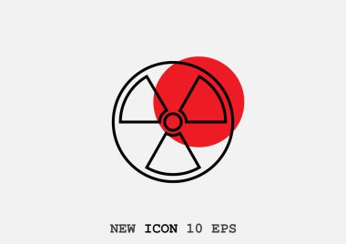 Radyasyon sembolü web simgesi