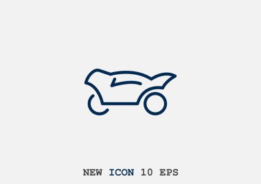 Basit motosiklet web simgesi