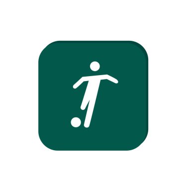 Futbol oyuncu siluet