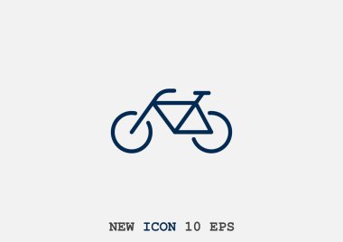 Bisiklet basit web simgesi