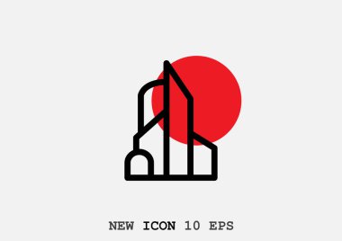 Büyük şehir basit web simgesi