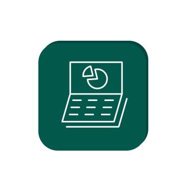 Basit laptop ile grafik ekran üzerinde