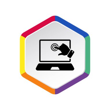 İşlem web simgeye dokunun. Vektör çizim tasarım