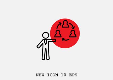 İnsan yapımı sunu simgesini