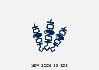 şiş kebap şişleri simgesini