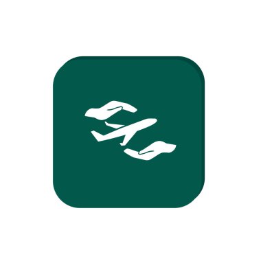 Uçak eller web simgesi