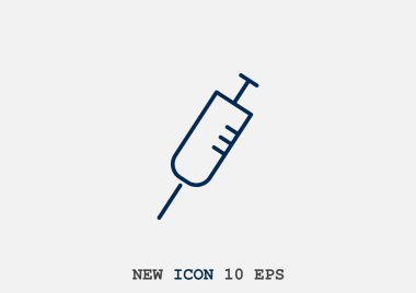 Basit şırınga web simgesi