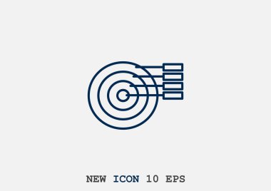 Basit yuvarlak Infographic web simgesi