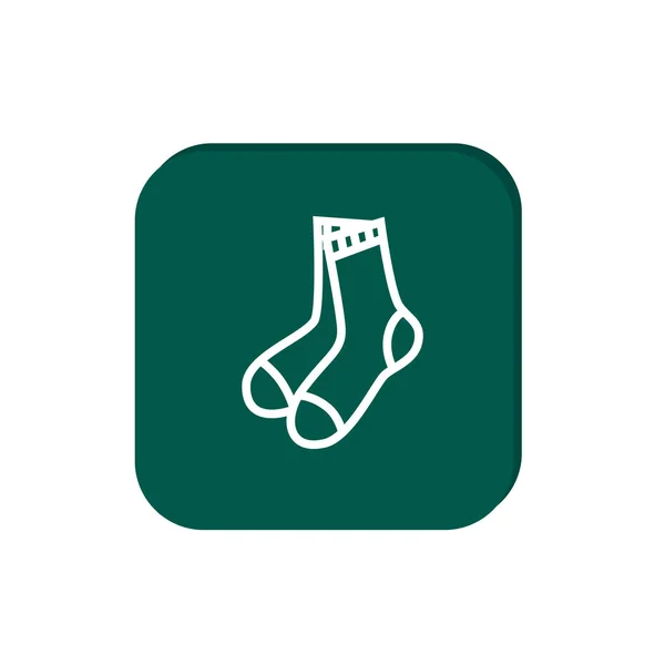 Chaussettes icône web — Image vectorielle