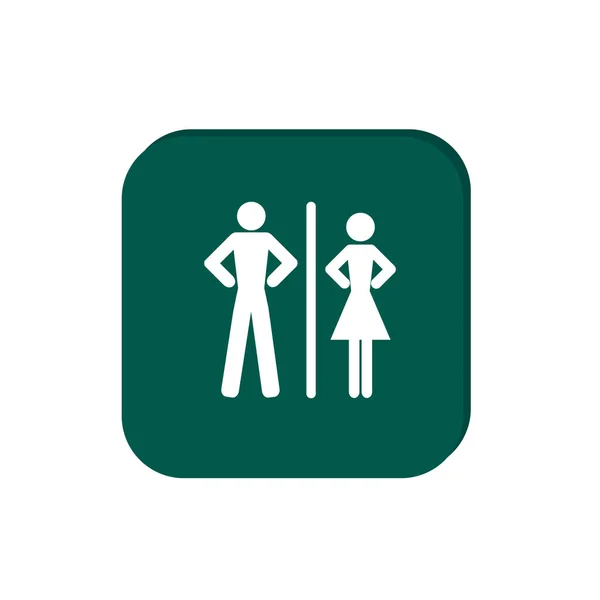 Vectorillustratie Van Man Vrouw Web Pictogram — Stockvector