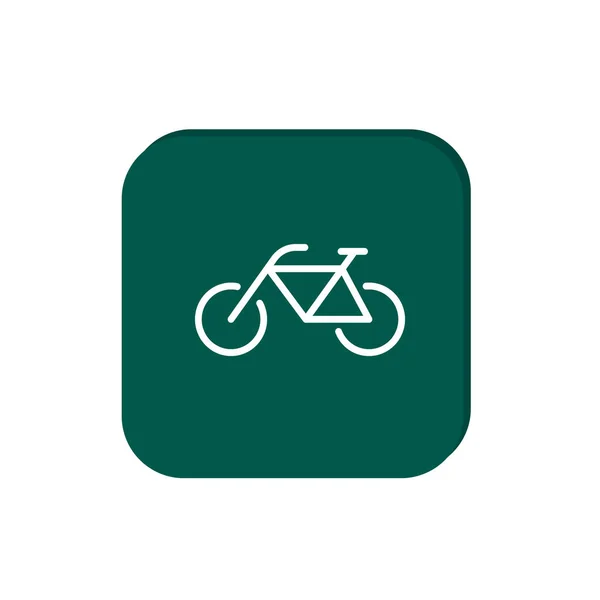 Bicycle simple web icon — Stock Vector