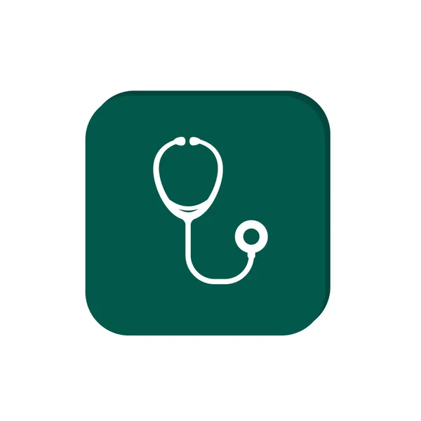 Stethoscope web icon — Stock Vector