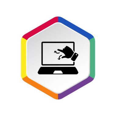 İşlem web simgeye dokunun. Vektör çizim tasarım