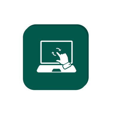 İşlem web simgeye dokunun. Vektör çizim tasarım