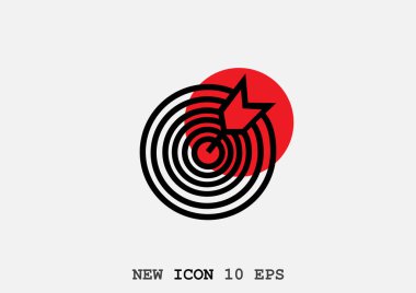 Yuvarlak hedef web simgesi