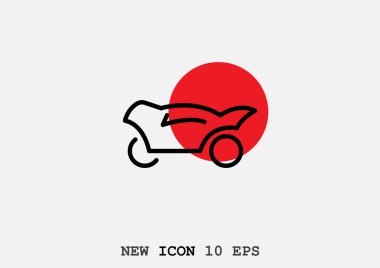 Basit motosiklet web simgesi