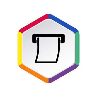 Kıvrılmış kağıt onay simgesi