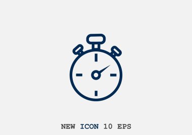 Basit kronometre web simgesi