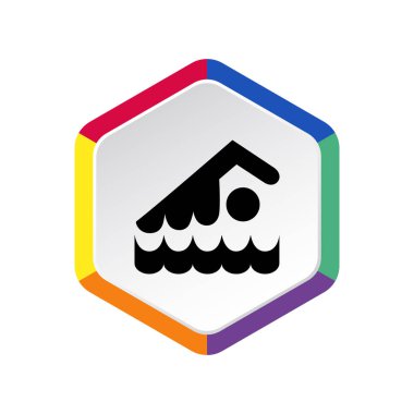 yüzücü atlet illüstrasyon