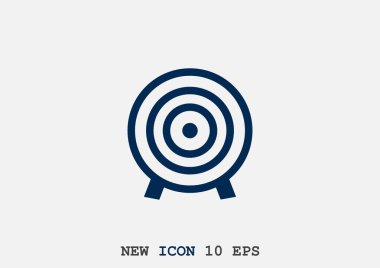 bir hedef gösteren tek simge