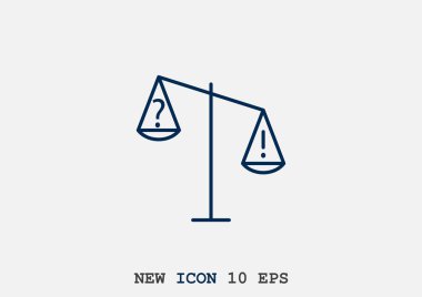 Ölçekler web simgesi. vektör tasarımı     