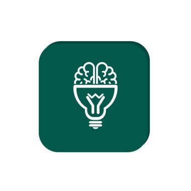 Ampul simgesi olan beyin