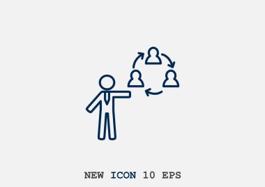 İnsan yapımı sunu simgesini