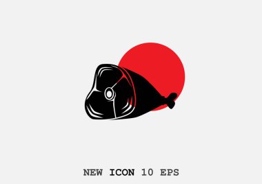 Et simgesi basit vektör tasarımı