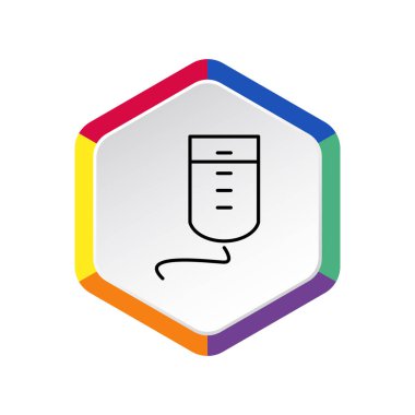 Damla sayacı basit web simgesi