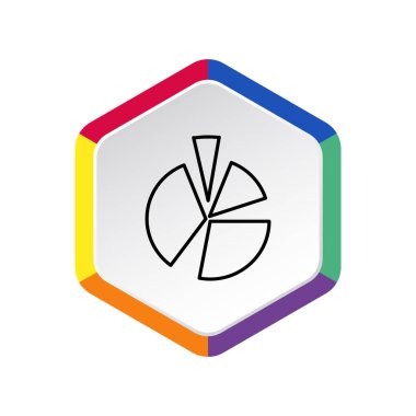 Yüzde kavramı yuvarlak web simgesi