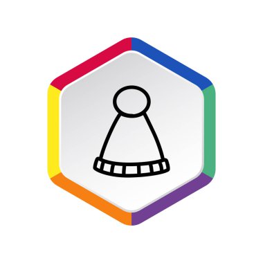 Kış şapka web simgesi