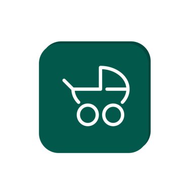 Bebek arabası anahat web simgesi
