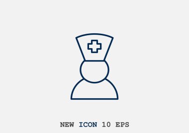 Hemşire siluet web simgesi