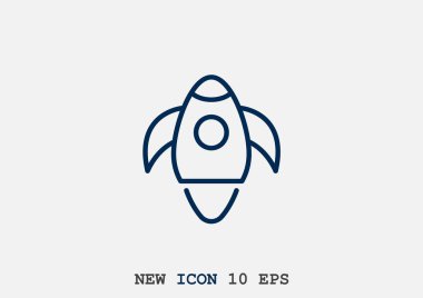 Basit roket web simgesi