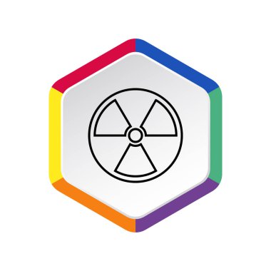 Radyasyon sembolü web simgesi