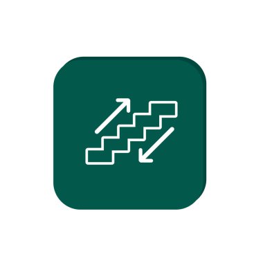 merdiven web simge vektör çizim