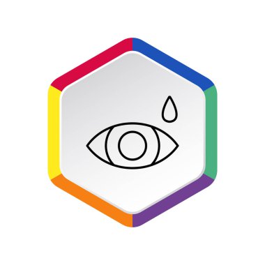 Basit simge göz damlası