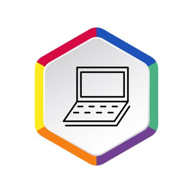 Basit dizüstü web simgesi