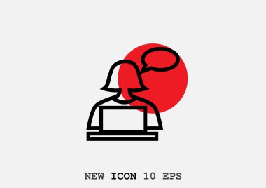 Video konferans simgesi