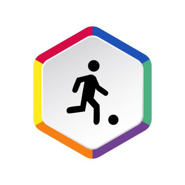 Futbol oyuncu siluet