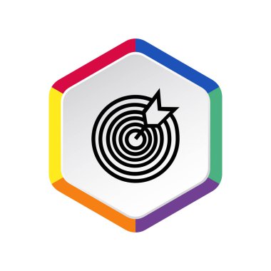 Yuvarlak hedef web simgesi