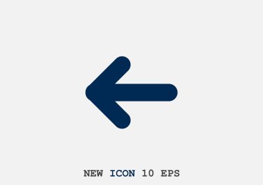 Ok sol yönlü, web simgesi