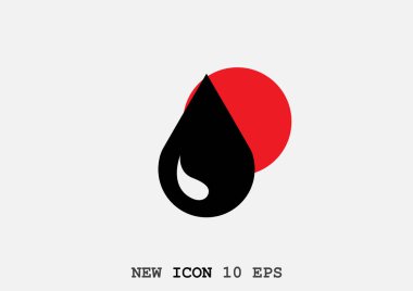 Sıvı damlacık basit web simgesi