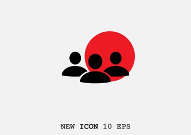 insanlar web simgesi grubudur. Vektör tasarımı