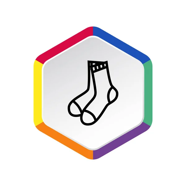 Ikona webové ponožky — Stockový vektor