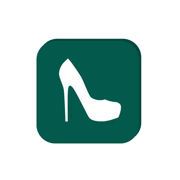 Sapatos femininos, ícone web . — Vetor de Stock