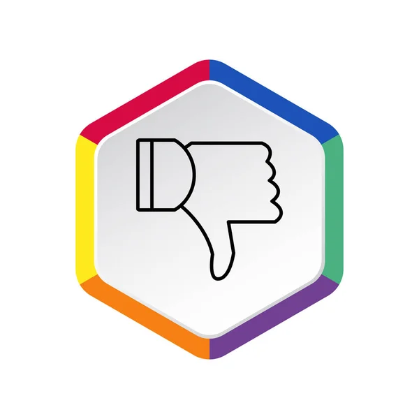 Dislike Web Icon Vector Design — Stock Vector