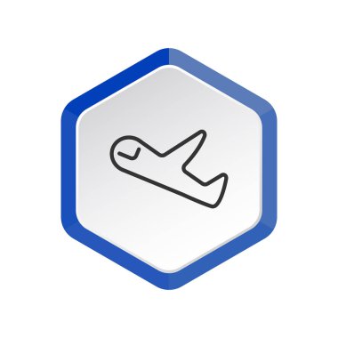 Basit uçak simgesini eps 10