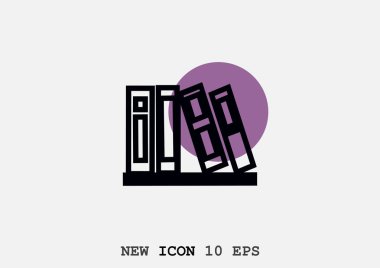 Kitap yığını simgesi